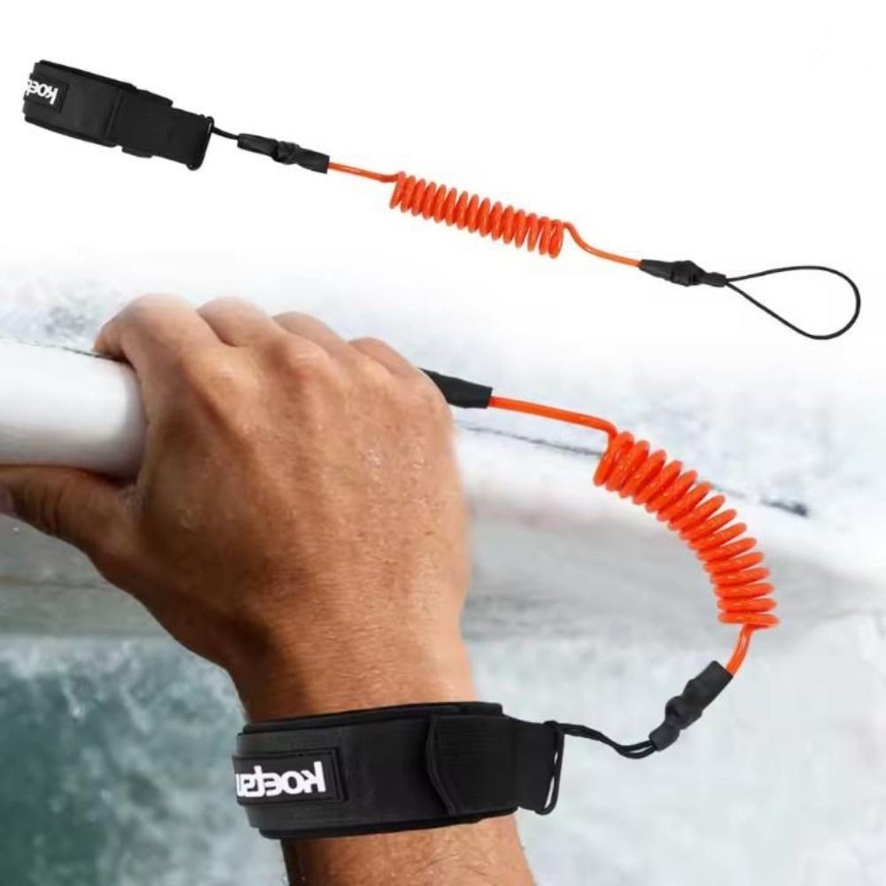 新しい伸縮性のあるコイル状ボディーボーディングリーシュ 12 - Stand Up Paddle Leash のレビューと価格
