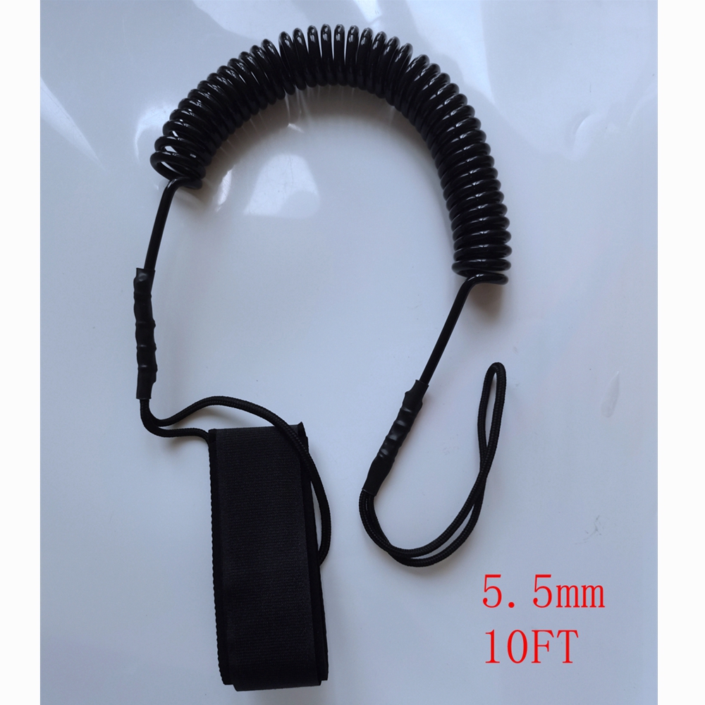 5.5MM 10フィート サーフボードフットリーシュ パドル - Stand Up Paddle Leash のレビューと価格