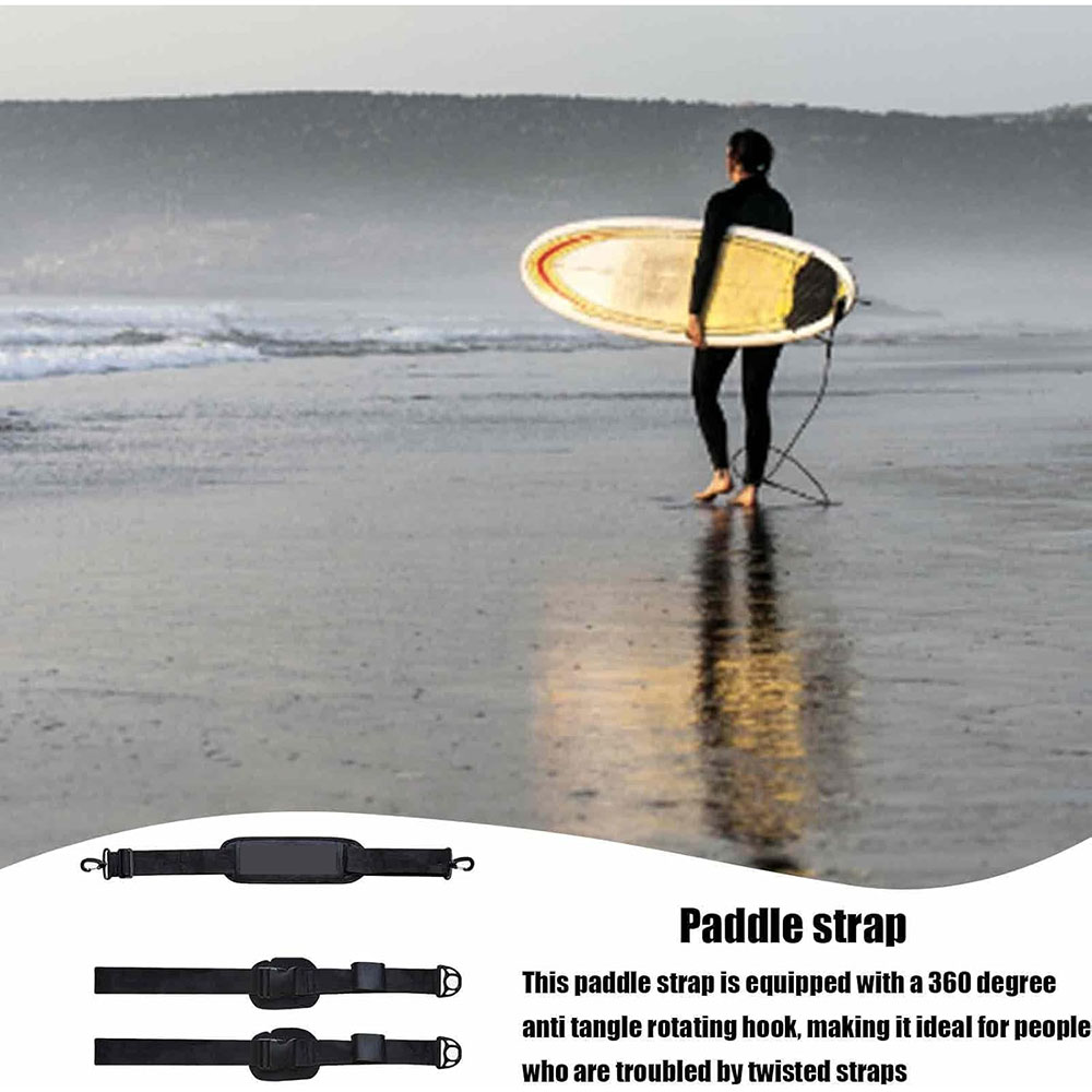 調節可能なサーフィンパドルボードストラップ、ショルダーキャリ - Stand Up Paddle Leash のレビューと価格